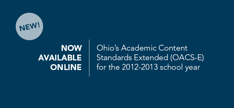 Now available online: OACS-E for the 2012-2013 school year