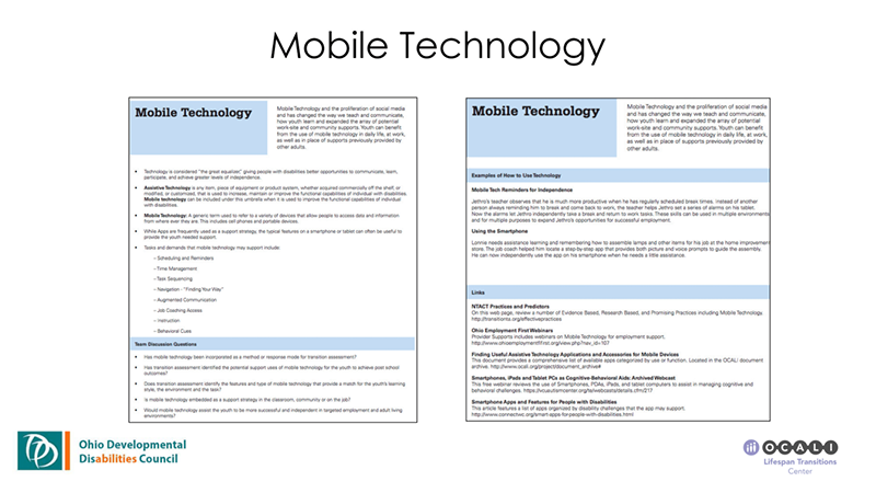 S6 Slide Three Preview: Mobile Technology Handout