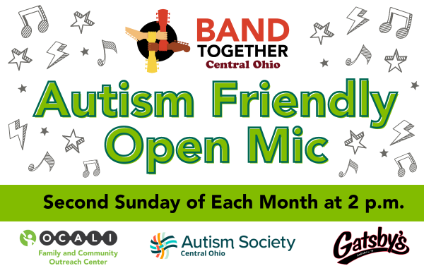 Band Together Central Ohio 2024: Band Together Autism Open Mic - March 10, 2 p.m.