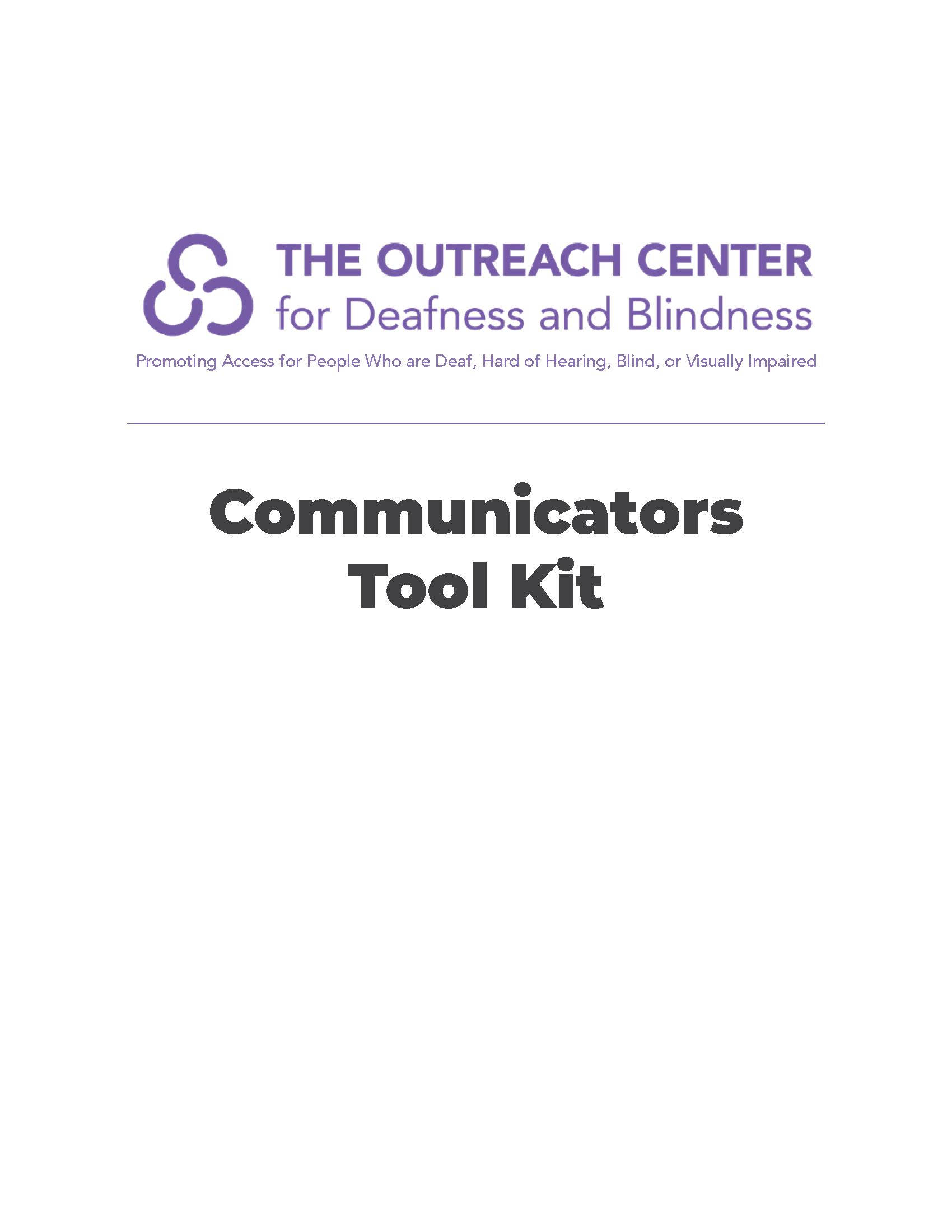 Communicator Toolkit Booklet