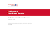 Effective Predictors for Post-School Success