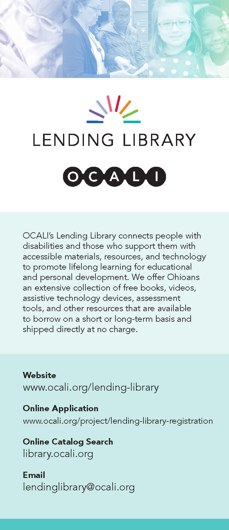 Lending Library Rack Card