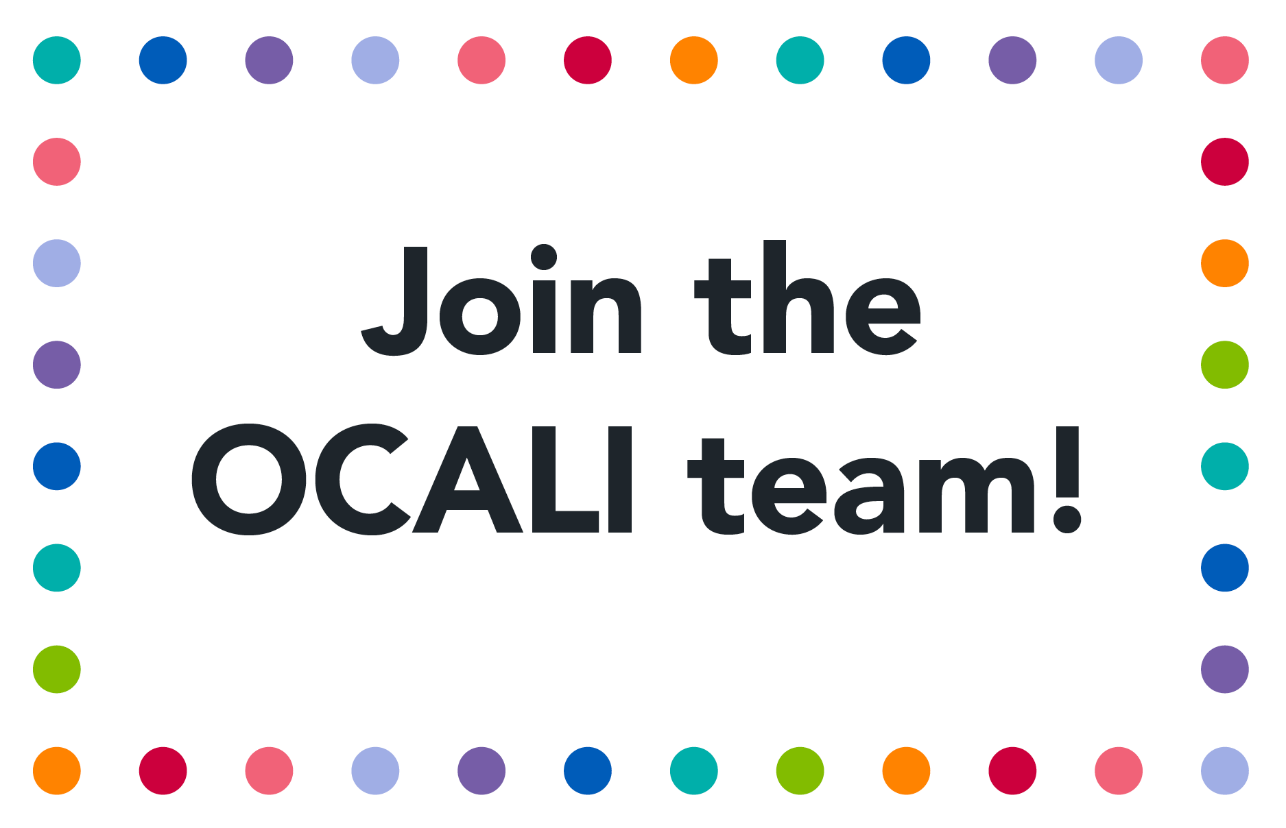 Join the OCALI team: Employment Opportunities